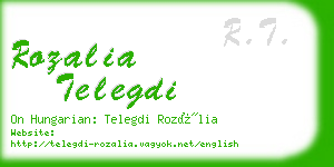 rozalia telegdi business card